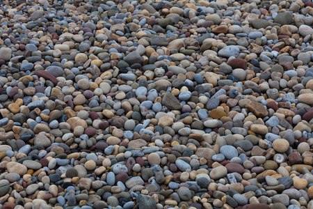 Pebbles on Bracelet Bay on the Gower peninsular, Swansea, UK.の写真素材