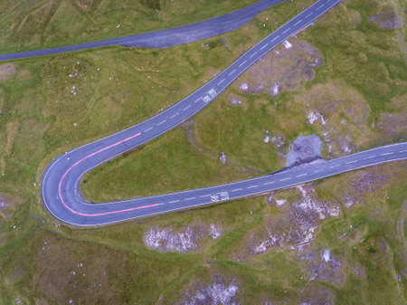 The A4069 known as the Black Mountain Pass in South Wales UK often used in a popular TV car series...