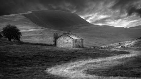 The Penwyllt inn 
Known locally as the Stump, this once derelict house in the former quarrying village of Penwyllt, now owned by the caving communityの写真素材