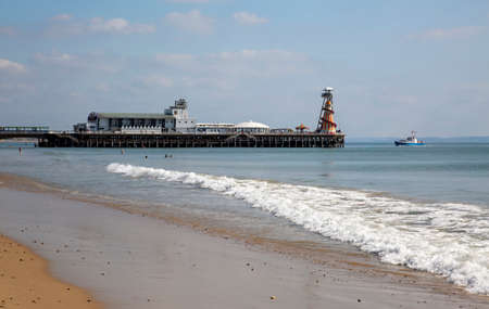 Editorial Bournemouth, UK - September 15th, 2021: Bournemouth pier and beach in South West England UKのeditorial素材