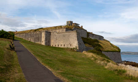 Editorial Weymouth, UK - September 11th, 2021: Nothe Fort in the English town of Weymouth in Dorset, a historic sea fort on the jurassic coast.のeditorial素材