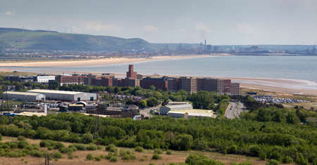 Editorial Swansea, UK - May 08, 2022: The new Swansea University Bay Campus on the beach front at Fabian Way, home to the College of Engineering and the School of Management.のeditorial素材