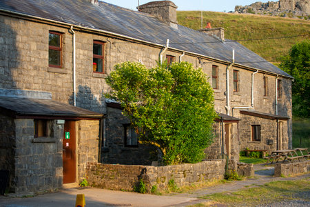 Editorial Penwyllt, UK - July 19, 2022: Headquarters of the South Wales Caving Club, where in...