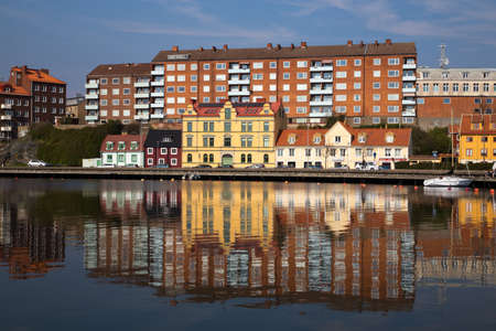 View of the Mayor`s Quay in central Karlskrona, Blekinge, Sweden.のeditorial素材