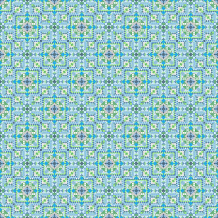 seamless dots doodle rhombus colorful patternのイラスト素材