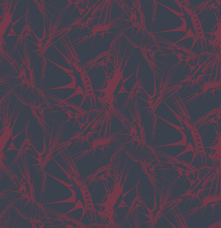 Abstract seamless pattern with thorns. Fabric, wallpaper or wrapping paper.のイラスト素材