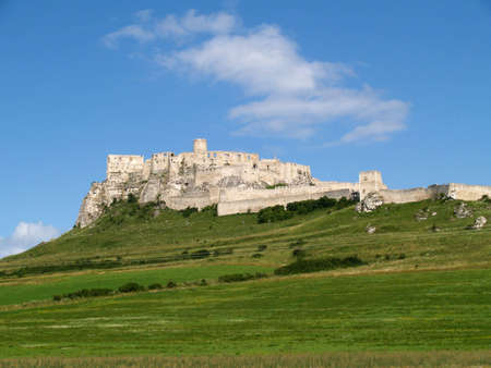  Spissky Hrad. Castle in central Europe,Slovakia     の写真素材