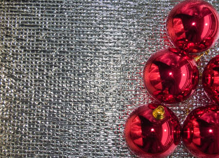 red Christmas ballの写真素材