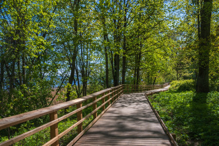 hiking trail around Lake Jugla.の写真素材