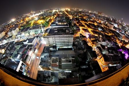 The city view at twilight time の写真素材