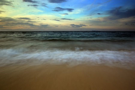 beautiful sky over the seaの写真素材