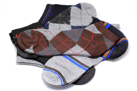 socks isolated on a white backgroundの写真素材