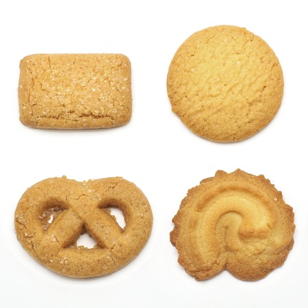 cookie isolated on white background       の写真素材