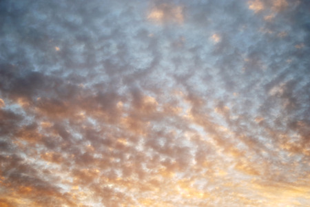 beautiful cloud on sky at evening civil twilightの写真素材