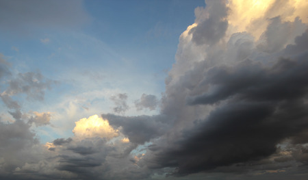 beautiful raincloud on sky as nature background