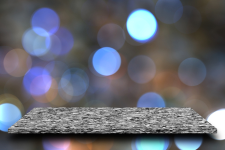 empty top of mable stone with bokeh backgroundの写真素材