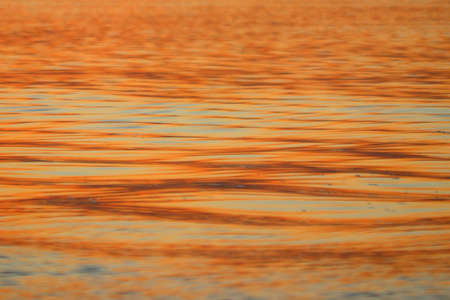 golden ripped water in the river as backgroundの写真素材