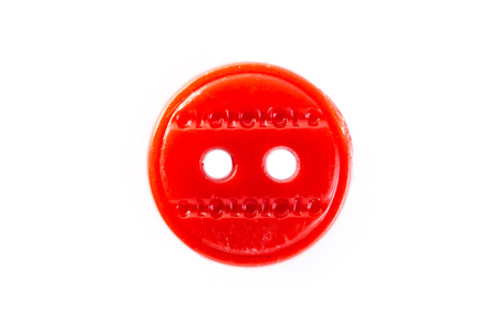 red button on a white background