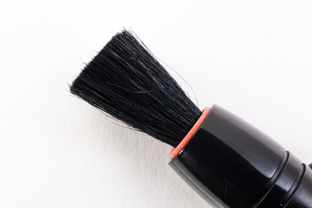brush for cleaning lenses closeupの写真素材