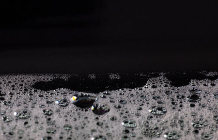 Bubbles On A Black Backgroundの写真素材