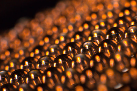 Orange LEDs in Macroの写真素材