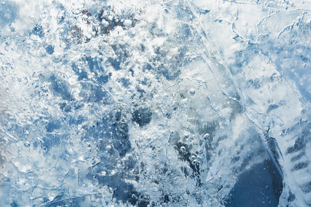 The texture of the ice. The frozen water.Winter background