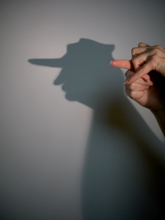 silhouette shadow of man from young womanの写真素材
