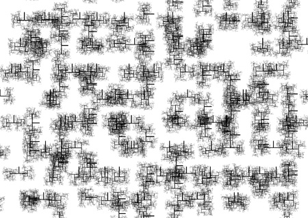 texture cracked black lines on white background isolatedの写真素材