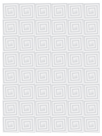 square concept illusion isolated on white backgroundのイラスト素材