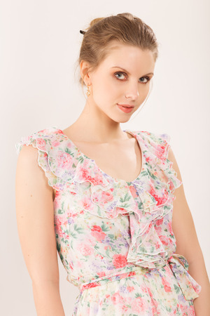 pretty woman portraitの写真素材