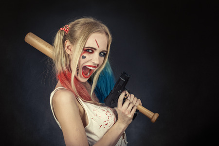 Cosplayer girl in   makeup and costumeの写真素材