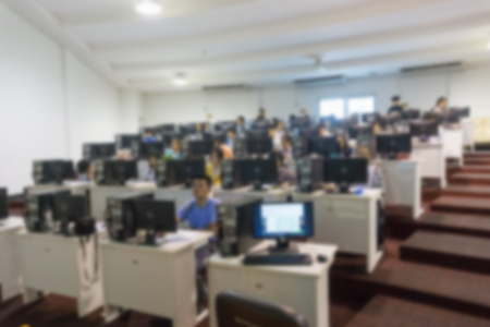 Staff training at the conference room blur background, people learning and development.の写真素材