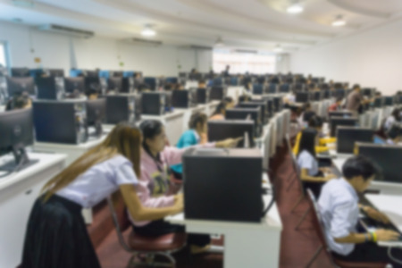 Staff training at the conference room blur background, people learning and development.の写真素材