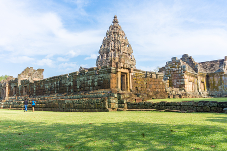 Prasat Hin Phanom Rung is one of Thailand's most amazing Khmer architecture site, aged over a thousand years old. Buri Ram, Thailandの写真素材