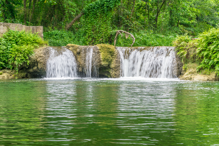 Landscape photo, Chet Sao Noi Waterfall National Park at Saraburi province of , Thailandの写真素材