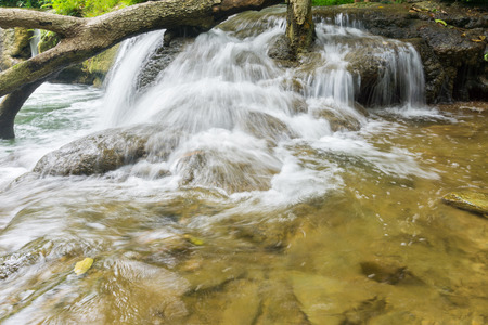 Landscape photo, Chet Sao Noi Waterfall National Park at Saraburi province of , Thailandの写真素材