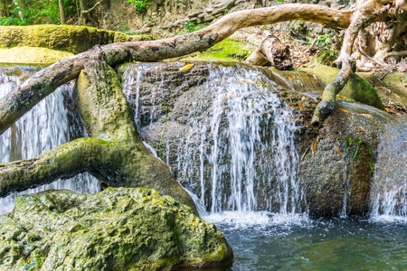 Landscape photo, Chet Sao Noi Waterfall National Park at Saraburi province of , Thailandの写真素材