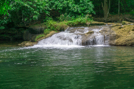 Landscape photo, Chet Sao Noi Waterfall National Park at Saraburi province of , Thailandの写真素材