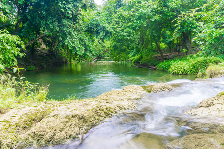 Landscape photo, Chet Sao Noi Waterfall National Park at Saraburi province of , Thailandの写真素材