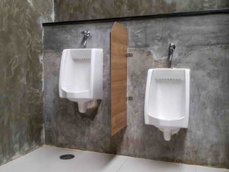 Toilet sink interior of men public toiletの写真素材