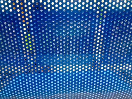 texture background of abstract art circles design on glassの写真素材