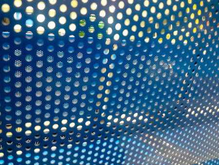 texture background of abstract art circles design on glassの写真素材