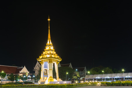Buriram,Thailand : October 24,2017. Model of Construction of Replicas of the Royal Crematorium of His Majesty King Bhumibol Adulyadej.のeditorial素材