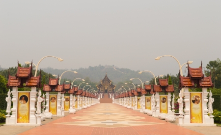 front of Hoe Come Luang in Royal Pavillion , Chaing Mai at North of Thailandのeditorial素材
