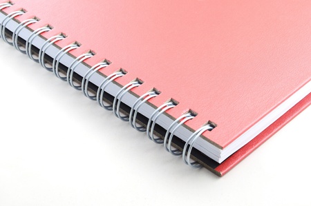 ring binder book or notebook isolated on white