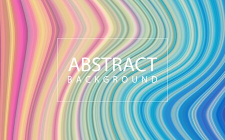 Abstract curved color lines background, rainbow spectrum, vector illustrationのイラスト素材