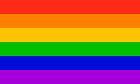 RGBTQ.Rainbow flag. Vector. Accurate dimensions, element proportions and colors. EPS 10のイラスト素材