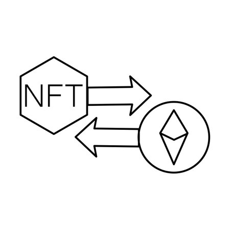 NFT symbol. Non fungible token vector. eps 10のイラスト素材