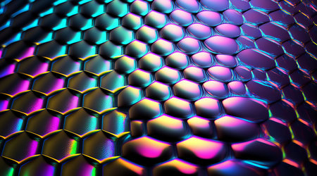 holographic colored background. geometric shapes.の写真素材