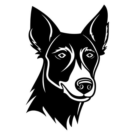 Dog design, pet grooming concept in style modern vector template iconのイラスト素材